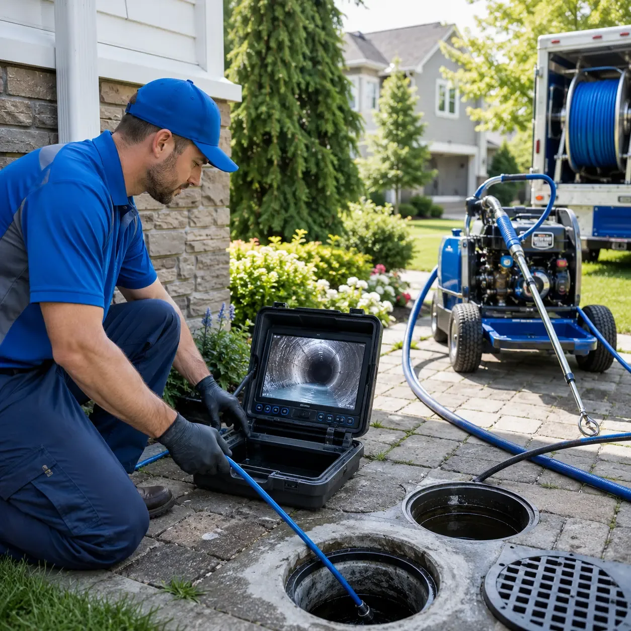 Outdoor drain cleaning professionals serving River Falls, WI