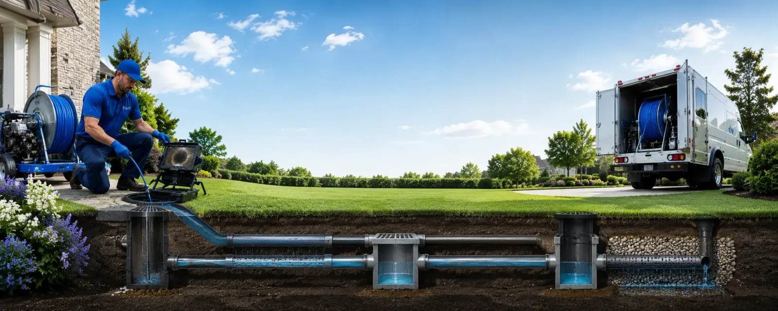 Outdoor drain cleaning information for River Falls, WI